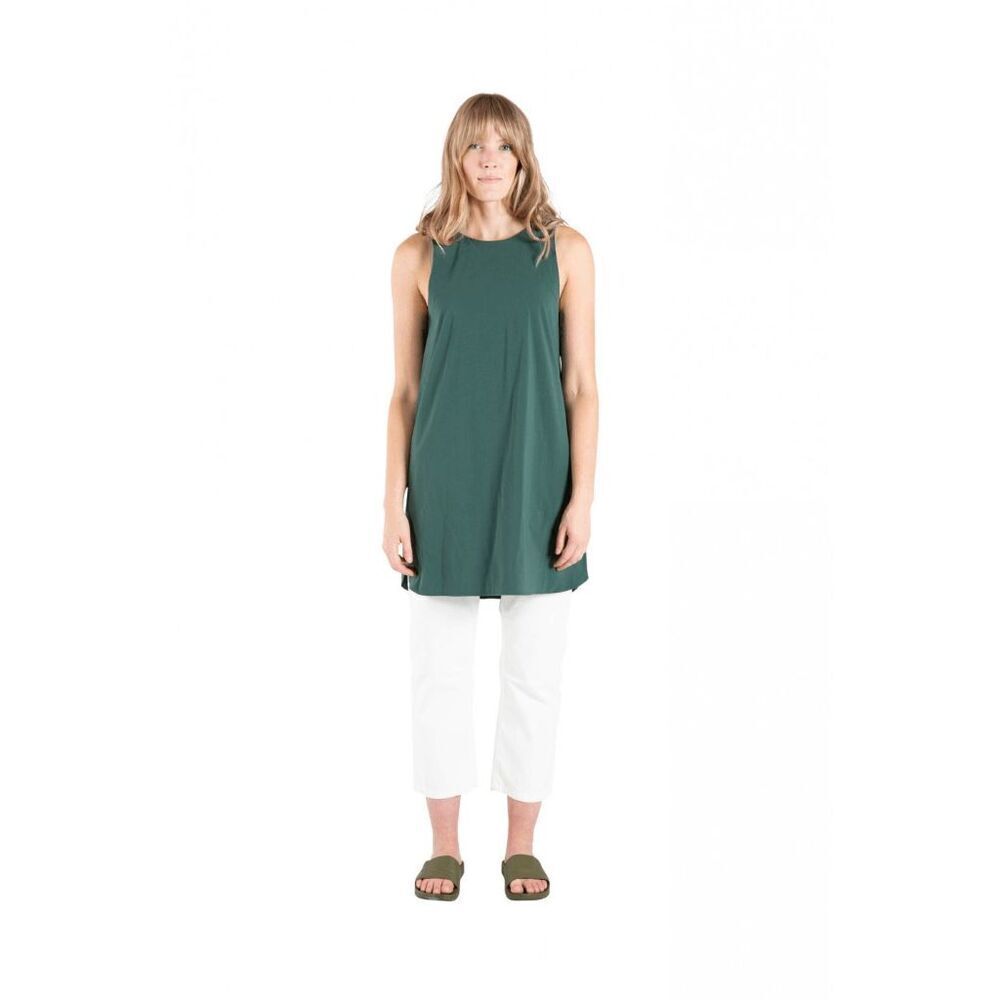Topo Designs Green Sleeveless Global Shift Mini Tunic Dress Women's Size Medium